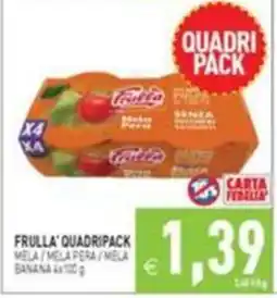 Pim Supermercati Frulla' quadrifpack mela / mela pera / mela banana offerta