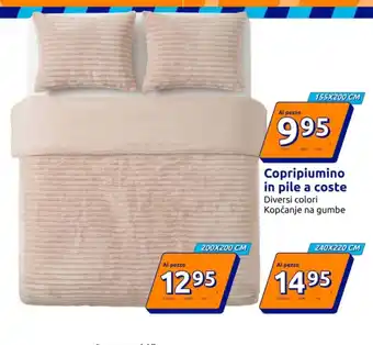 Copripiumino in pile a coste