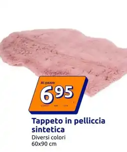 Action Tappeto in pelliccia sintetica offerta