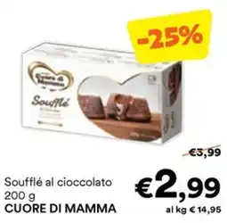 Unes Soufflé al cioccolato CUORE DI MAMMA offerta