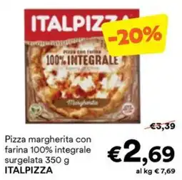 Unes Pizza margherita con farina 100% integrale ITALPIZZA offerta