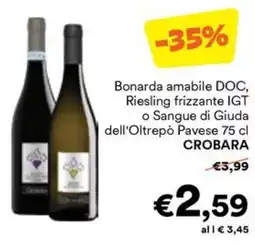Unes Bonarda amabile DOC, Riesling frizzante IGT o Sangue di Giuda dell'Oltrepò Pavese offerta