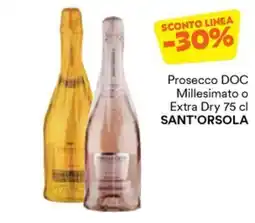 Unes Prosecco DOC Millesimato o Extra Dry SANT'ORSOLA offerta