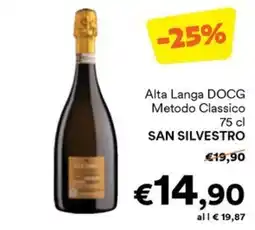 Unes Alta Langa DOCG Metodo Classico SAN SILVESTRO offerta