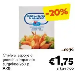 Unes Chele al sapore di granchio Impanate ARBI offerta