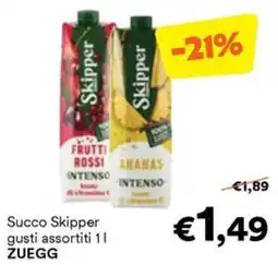 Unes Succo Skipper gusti assortiti offerta