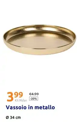 Action Vassoio in metallo offerta