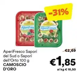 Unes AperiFresco Sapori del Sud o Sapori dell'Orto Camoscio d'Oro offerta