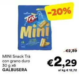 Unes MINI Snack Trà con grano duro offerta