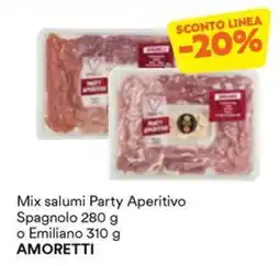 Unes Mix salumi Party Aperitivo AMORETTI offerta