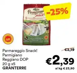 Unes Parmareggio Snack! Parmigiano Reggiano DOP offerta