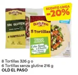 Unes 8 Tortillas OLD EL PASO offerta