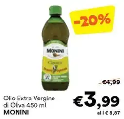 Unes Olio Extra Vergine di Oliva MONINI offerta