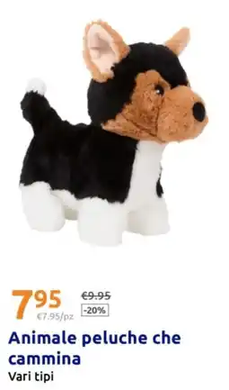 Action Animale peluche che cammina offerta