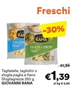Unes Tagliatelle, tagliolini o sfoglia paglia e fieno GIOVANNI RANA offerta