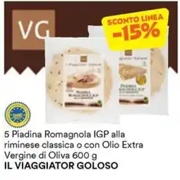 Unes Piadina Romagnola IGP alla riminese classica o con Olio Extra Vergine di Oliva offerta