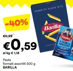 Unes Barilla Pasta formati assortiti offerta