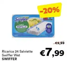 Unes Ricarica 24 Salviette Swiffer Wet offerta