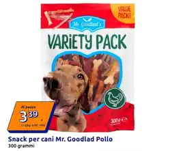 Action Snack per cani Mr. Goodlad Pollo offerta