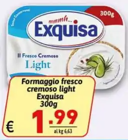 Ipercarni Formaggio fresco cremoso light Exquisa offerta