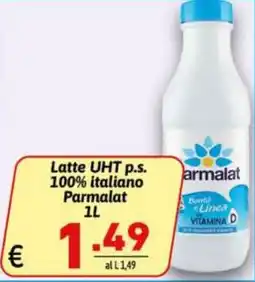 Ipercarni Latte UHT p.s. 100% italiano Parmalat offerta