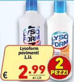 Ipercarni Lysoform pavimenti offerta