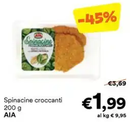 Unes Spinacine croccanti AIA offerta
