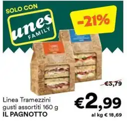 Unes Linea Tramezzini IL PAGNOTTO offerta