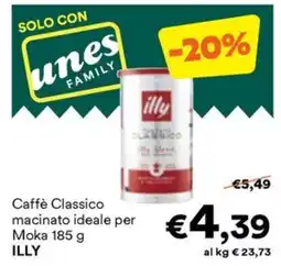 Unes Caffè Classico ILLY offerta