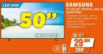Samsung TV LED 50" Crystal UHD 4K