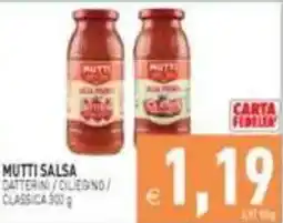 Iperfamily Mutti salsa datterini / d'olive / classica offerta
