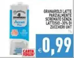 Iperfamily Granarolo latte parzialmente scremato senza lattosio offerta
