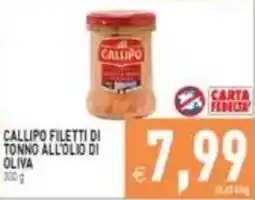Iperfamily Callipo filetti di tonno all'olio di oliva offerta