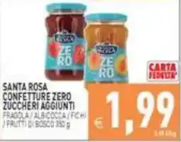Iperfamily Santa Rosa confetture zero zuccheri aggiunti offerta