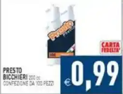 Iperfamily Presto bicchieri offerta