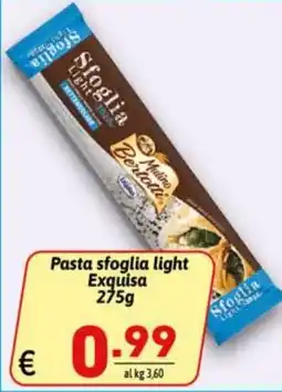 Ipercarni Pasta sfoglia light Exquisa offerta