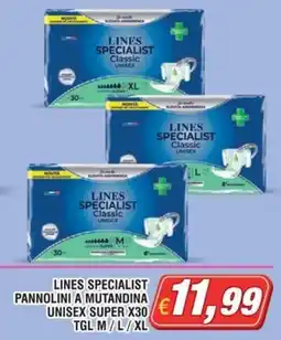 Vapashop Lines Specialist pannolini a mutandina unisex super offerta