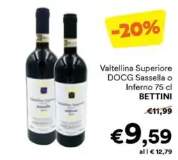 Unes Valtellina Superiore DOCG Sassella o Inferno Bettini offerta