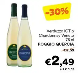 Unes Verduzzo IGT o Chardonnay Veneto Poggio Quercia offerta