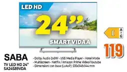Ipercoop SABA TV LED HD 24" offerta