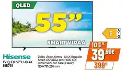Ipercoop Hisense TV QLED 55" UHD 4K offerta