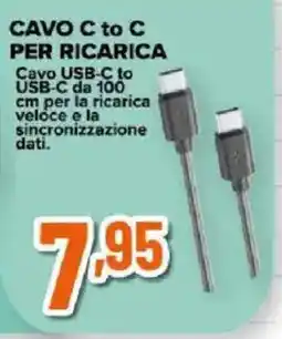 Ipercoop Cavo USB-C to USB-C offerta