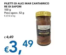 Migross Superstore Filetti di Alici Mar Cantabrico Re di Sapori offerta