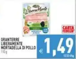 Iperfamily Granterre liberamente mortadella di pollo offerta
