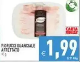 Iperfamily Fiorucci guanciale affettato offerta