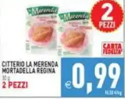 Iperfamily Citterio la merenda mortadella regina offerta