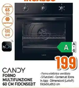 Ipercoop Forno multifunzione Candy offerta