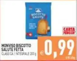 Iperfamily Monviso biscotto salute fetta offerta
