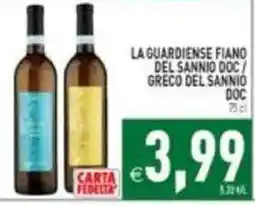 Iperfamily La guardiense fiano del sannio doc / greco del sannio doc offerta
