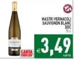 Iperfamily Mastri Vernacoli Sauvignon Blanc DOC offerta